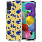 Paisley Yellow Print Slim Cover For Samsung Galaxy A (A42, A35, A25, A15, A11, A03S), Print in USA