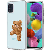 Teddy Fight Print Slim Cover For Samsung Galaxy A (A42, A35, A25, A15, A11, A03S), Print in USA