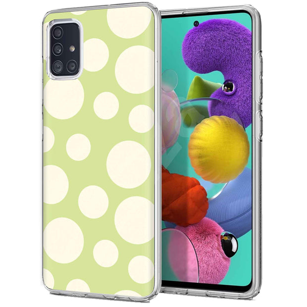 Circle Dots Print Slim Cover For Samsung Galaxy A (A42, A35, A25, A15, A11, A03S), Print in USA