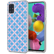 Petals Blue Print Slim Cover For Samsung Galaxy A (A42, A35, A25, A15, A11, A03S), Print in USA