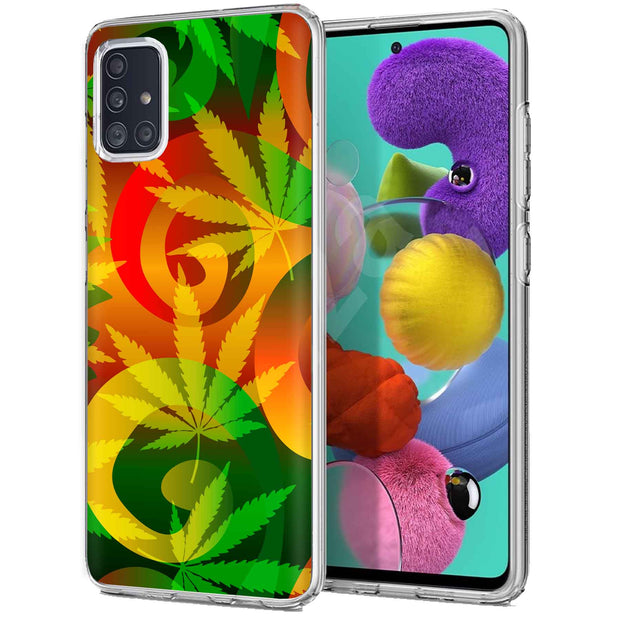 Marijuana Art Print Slim Cover For Samsung Galaxy A (A42, A35, A25, A15, A11, A03S), Print in USA