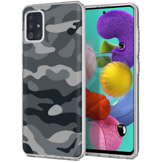 Winter Camo Print Slim Cover For Samsung Galaxy A (A42, A35, A25, A15, A11, A03S), Print in USA