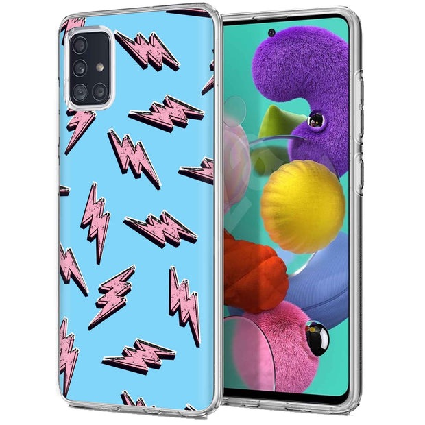 Lightning Shape Print Slim Cover For Samsung Galaxy A (A42, A35, A25, A15, A11, A03S), Print in USA