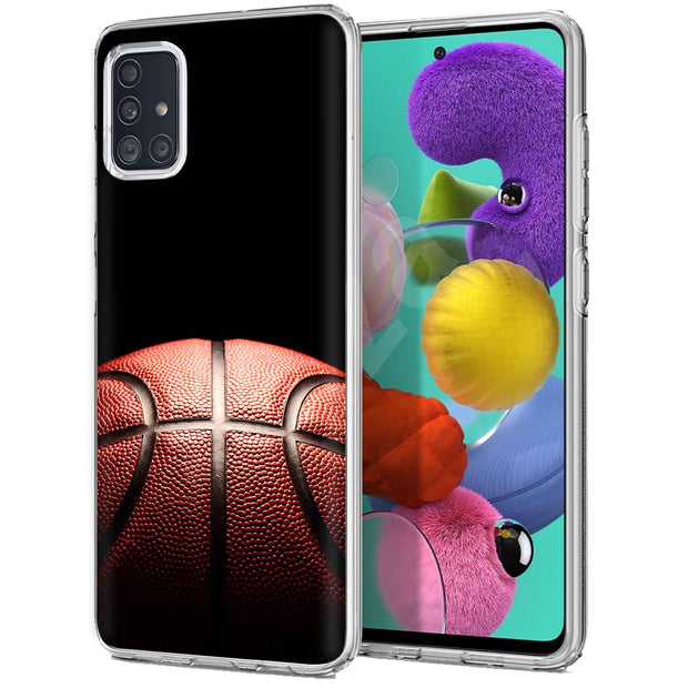 Basketball Fade Print Slim Cover For Samsung Galaxy A (A42, A35, A25, A15, A11, A03S), Print in USA