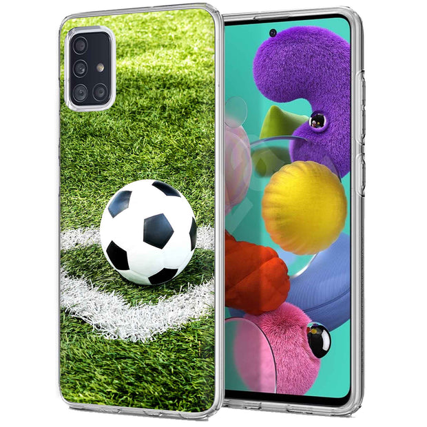 Soccer  Print Slim Cover For Samsung Galaxy A (A42, A35, A25, A15, A11, A03S), Print in USA