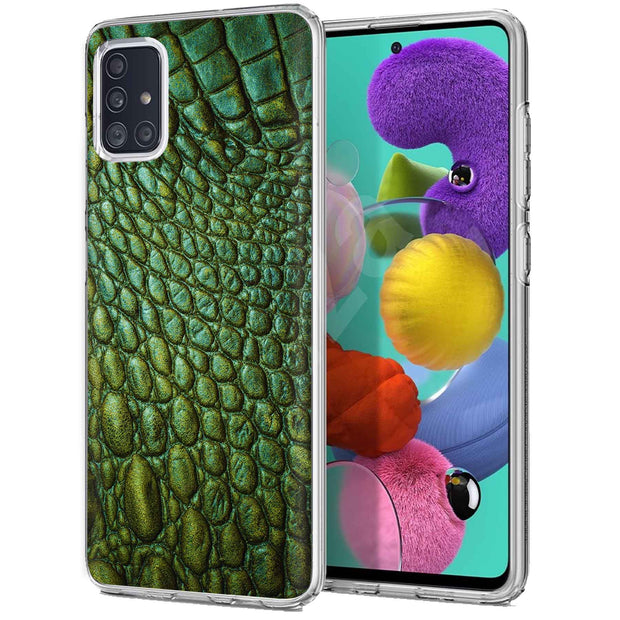 Satin Crocodile Print Slim Cover For Samsung Galaxy A (A42, A35, A25, A15, A11, A03S), Print in USA