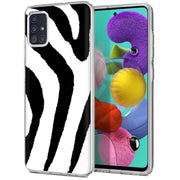 Zebra Stripe Print Slim Cover For Samsung Galaxy A (A42, A35, A25, A15, A11, A03S), Print in USA