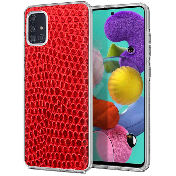 Leather Skin Print Slim Cover For Samsung Galaxy A (A42, A35, A25, A15, A11, A03S), Print in USA