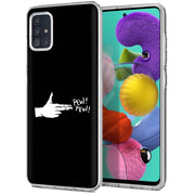 Pew Pew Hand Print Slim Cover For Samsung Galaxy A (A42, A35, A25, A15, A11, A03S), Print in USA