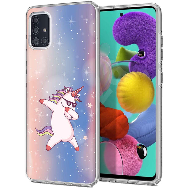 Unicorn Dab Print Slim Cover For Samsung Galaxy A (A42, A35, A25, A15, A11, A03S), Print in USA