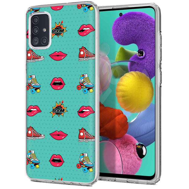 Skate Lips Print Slim Cover For Samsung Galaxy A (A42, A35, A25, A15, A11, A03S), Print in USA