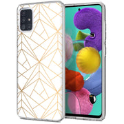 Golden Pattern Print Slim Cover For Samsung Galaxy A (A42, A35, A25, A15, A11, A03S), Print in USA