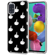 Edgy Finger Print Slim Cover For Samsung Galaxy A (A42, A35, A25, A15, A11, A03S), Print in USA