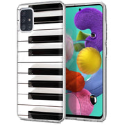 Piano Keys Print Slim Cover For Samsung Galaxy A (A42, A35, A25, A15, A11, A03S), Print in USA