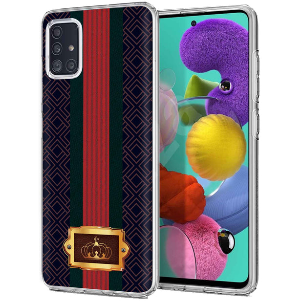 Royal Ribbon Print Slim Cover For Samsung Galaxy A (A42, A35, A25, A15, A11, A03S), Print in USA