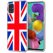 Flag UK Print Slim Cover For Samsung Galaxy A (A42, A35, A25, A15, A11, A03S), Print in USA