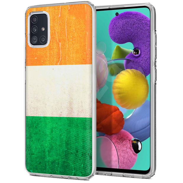 Ireland Flag  Print Slim Cover For Samsung Galaxy A (A42, A35, A25, A15, A11, A03S), Print in USA