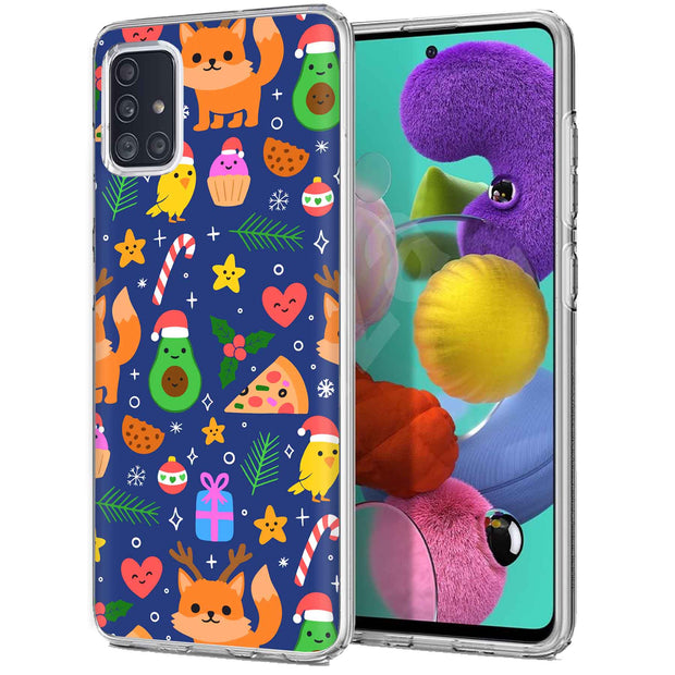 Cute Xmas Print Slim Cover For Samsung Galaxy A (A42, A35, A25, A15, A11, A03S), Print in USA