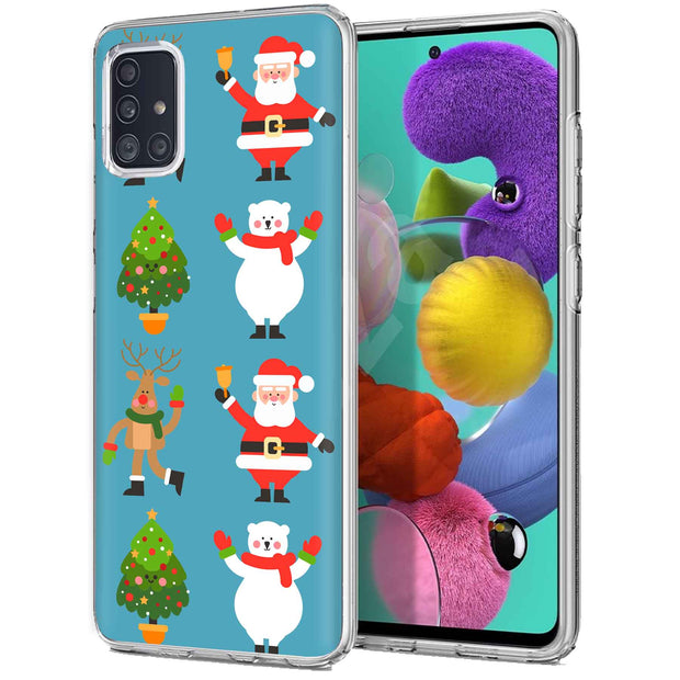 Cute Christmas Print Slim Cover For Samsung Galaxy A (A42, A35, A25, A15, A11, A03S), Print in USA