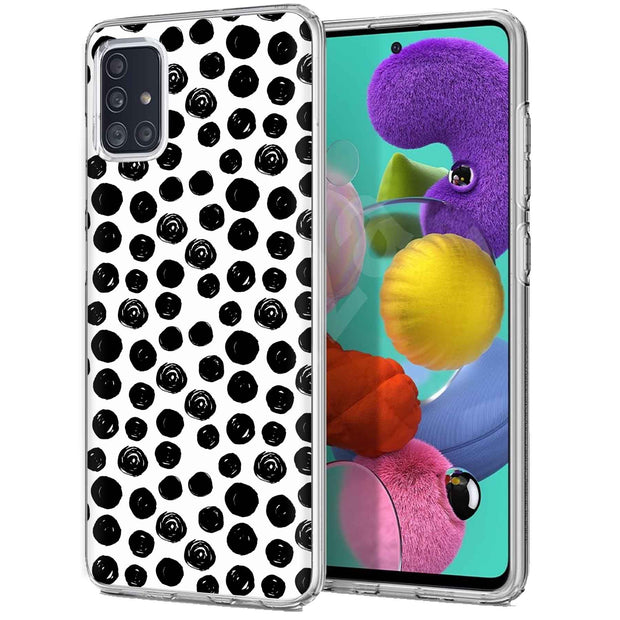 Polka Dot 8 Print Slim Cover For Samsung Galaxy A (A42, A35, A25, A15, A11, A03S), Print in USA