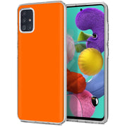 Vivid Orange Print Slim Cover For Samsung Galaxy A (A42, A35, A25, A15, A11, A03S), Print in USA