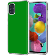 Green Print Slim Cover For Samsung Galaxy A (A42, A35, A25, A15, A11, A03S), Print in USA