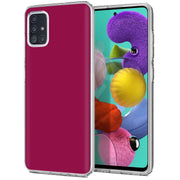 Red Violet Print Slim Cover For Samsung Galaxy A (A42, A35, A25, A15, A11, A03S), Print in USA