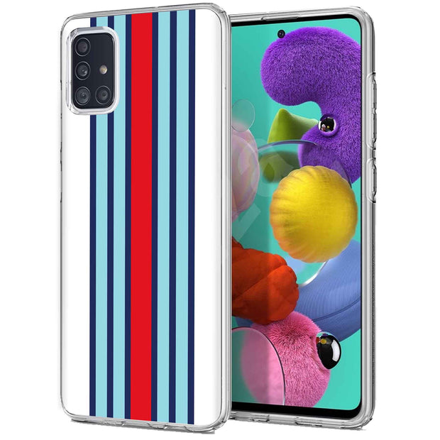 Race Stripe 10 Print Slim Cover For Samsung Galaxy A (A42, A35, A25, A15, A11, A03S), Print in USA