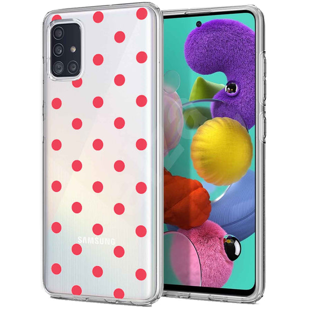 Dots Clear Print Slim Cover For Samsung Galaxy A (A42, A35, A25, A15, A11, A03S), Print in USA