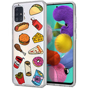 Food Collage Print Slim Cover For Samsung Galaxy A (A42, A35, A25, A15, A11, A03S), Print in USA