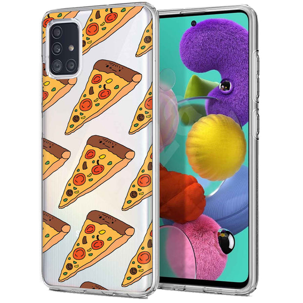 Pizza Print Slim Cover For Samsung Galaxy A (A42, A35, A25, A15, A11, A03S), Print in USA