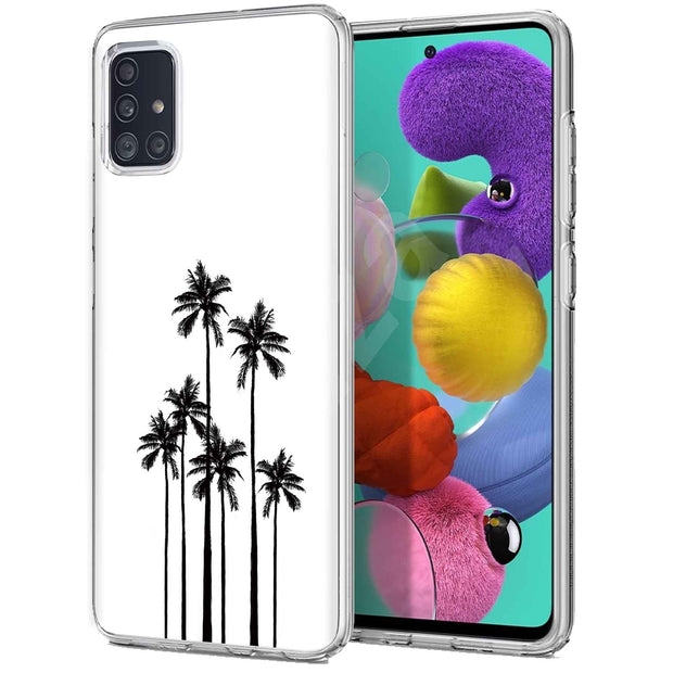 Palm Trees Print Slim Cover For Samsung Galaxy A (A42, A35, A25, A15, A11, A03S), Print in USA