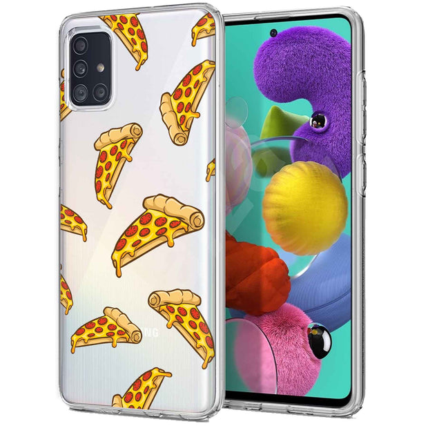 Yummy Pizza Print Slim Cover For Samsung Galaxy A (A42, A35, A25, A15, A11, A03S), Print in USA