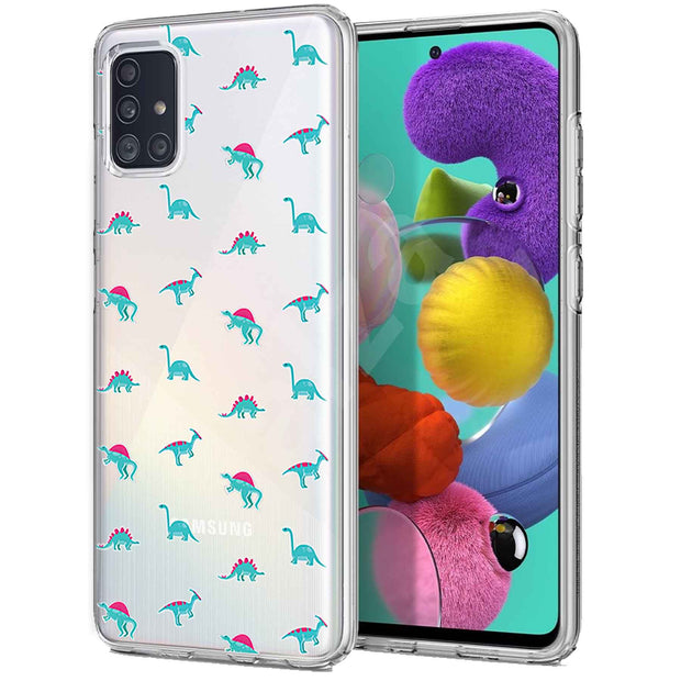 Cute Dinosaur Print Slim Cover For Samsung Galaxy A (A42, A35, A25, A15, A11, A03S), Print in USA