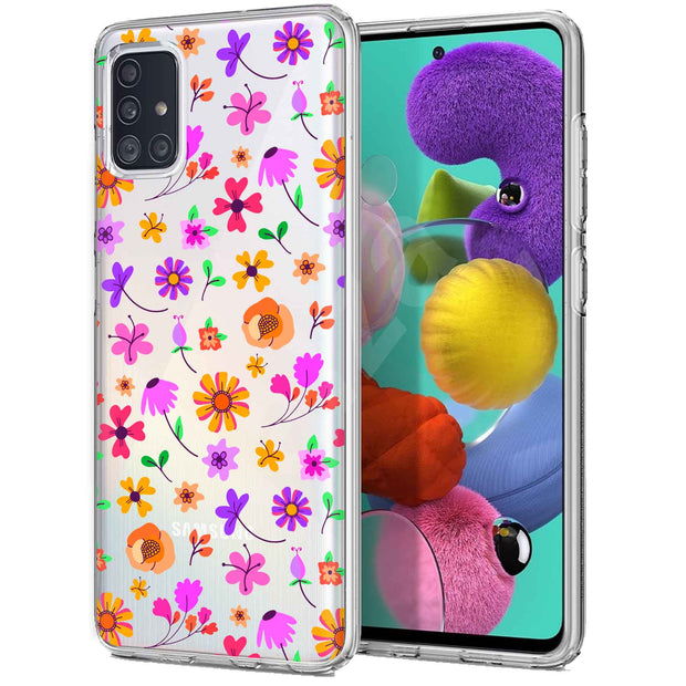 Flower 1 Print Slim Cover For Samsung Galaxy A (A42, A35, A25, A15, A11, A03S), Print in USA