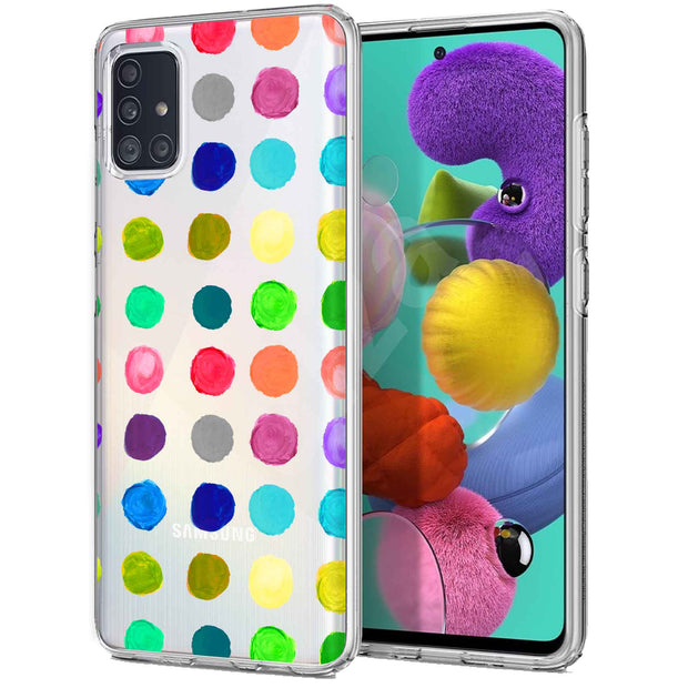 Polka Dot 15 Print Slim Cover For Samsung Galaxy A (A42, A35, A25, A15, A11, A03S), Print in USA