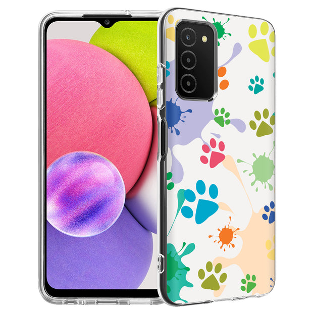 Paw Color  Print Slim Cover For Samsung Galaxy A (A42, A35, A25, A15, A11, A03S), Print in USA