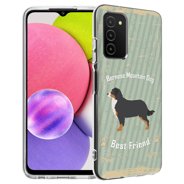 Bernese Dog Print Slim Cover For Samsung Galaxy A (A42, A35, A25, A15, A11, A03S), Print in USA