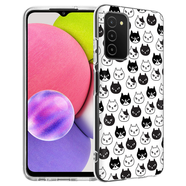 Cute Kitten Print Slim Cover For Samsung Galaxy A (A42, A35, A25, A15, A11, A03S), Print in USA