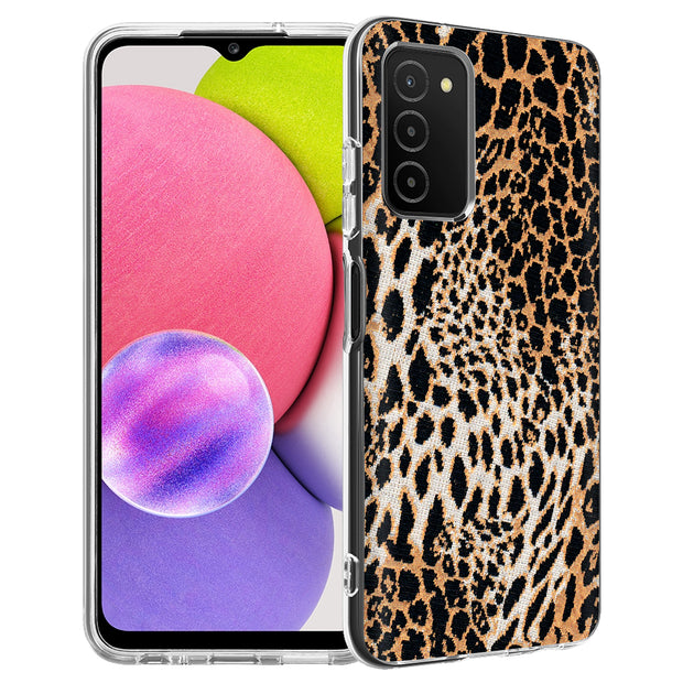 Leopard Pattern Print Slim Cover For Samsung Galaxy A (A42, A35, A25, A15, A11, A03S), Print in USA