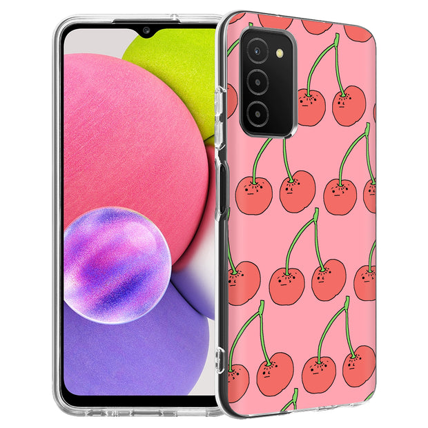 Cherry Print Slim Cover For Samsung Galaxy A (A42, A35, A25, A15, A11, A03S), Print in USA