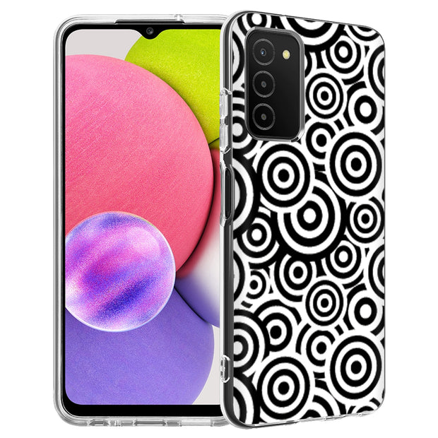 Circles Print Slim Cover For Samsung Galaxy A (A42, A35, A25, A15, A11, A03S), Print in USA