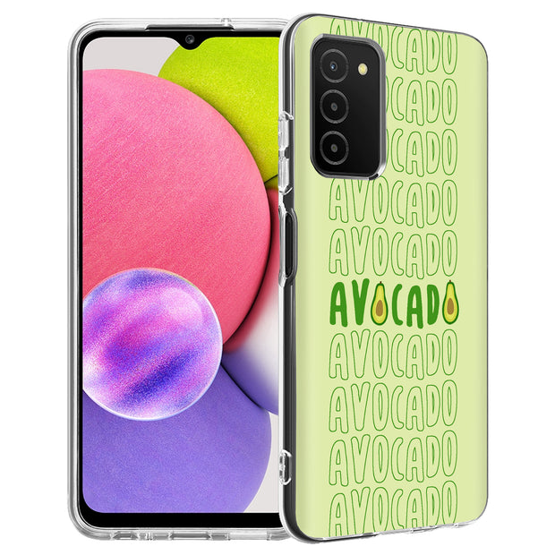 Avocado Text  Print Slim Cover For Samsung Galaxy A (A42, A35, A25, A15, A11, A03S), Print in USA