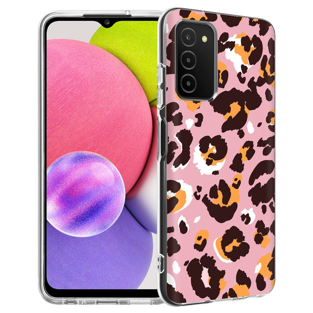 Pink Leopard 2 Print Slim Cover For Samsung Galaxy A (A42, A35, A25, A15, A11, A03S), Print in USA