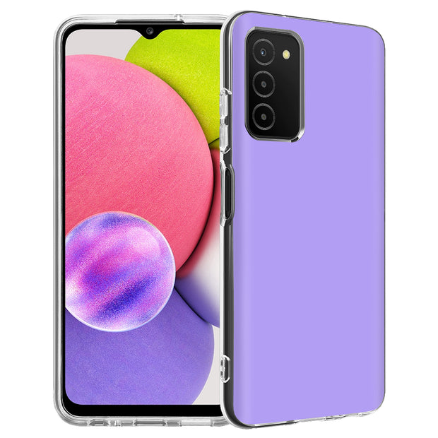 Lavender Purple Print Slim Cover For Samsung Galaxy A (A42, A35, A25, A15, A11, A03S), Print in USA