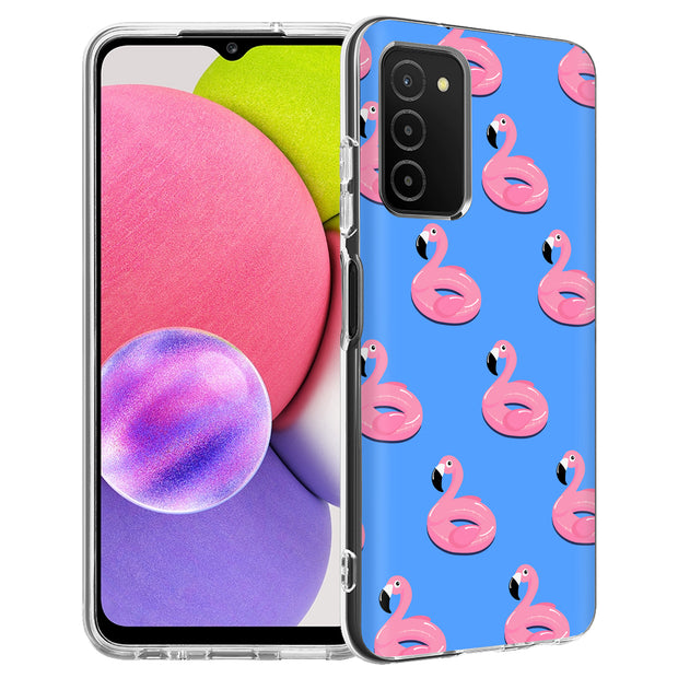 Cute Flamingo Print Slim Cover For Samsung Galaxy A (A42, A35, A25, A15, A11, A03S), Print in USA