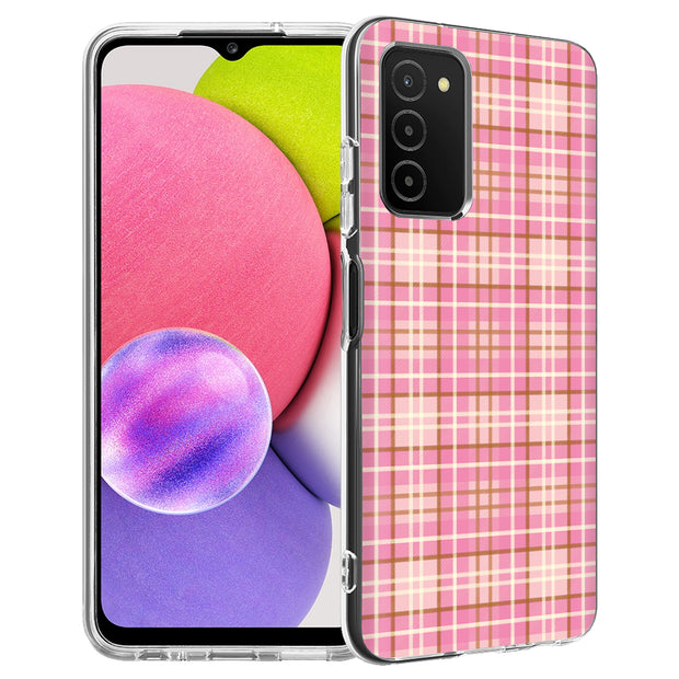 Plaid Pattern 4 Print Slim Cover For Samsung Galaxy A (A42, A35, A25, A15, A11, A03S), Print in USA