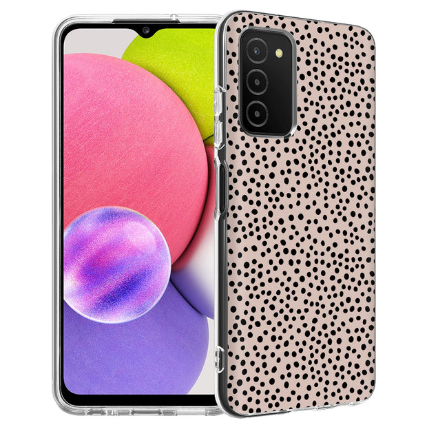 Polka Dots Brn Print Slim Cover For Samsung Galaxy A (A42, A35, A25, A15, A11, A03S), Print in USA