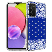 Paisley Blue Print Slim Cover For Samsung Galaxy A (A42, A35, A25, A15, A11, A03S), Print in USA