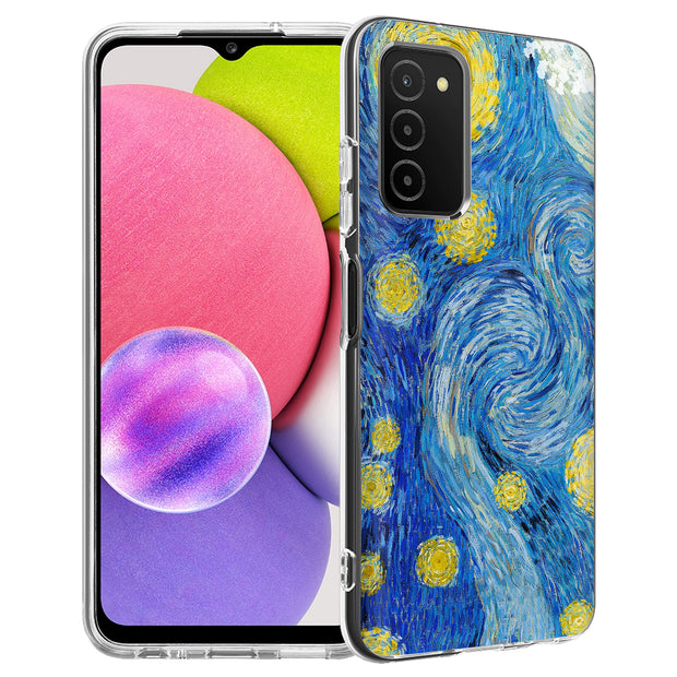 Starry Night Print Slim Cover For Samsung Galaxy A (A42, A35, A25, A15, A11, A03S), Print in USA